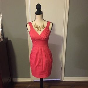 Coral dress made for summer events!